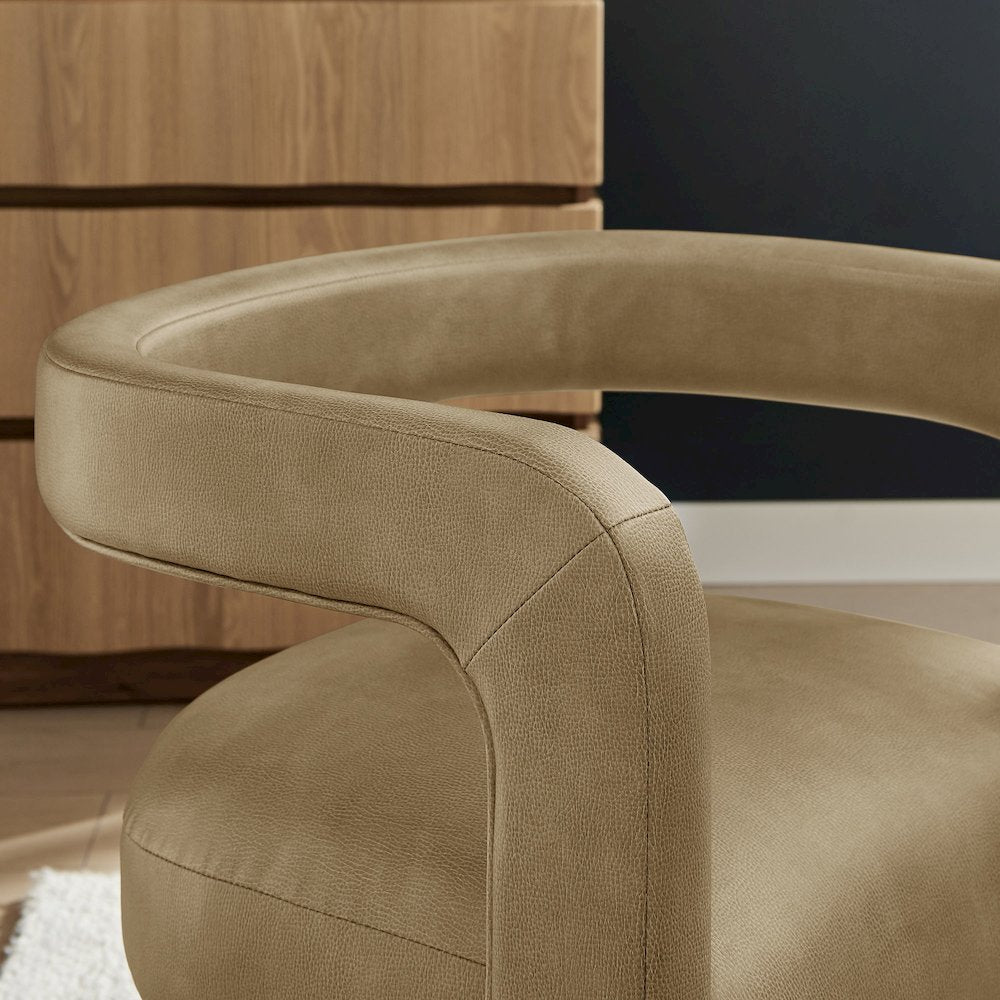 Winslow Premium Vegan Leather Dining Chair - Toast