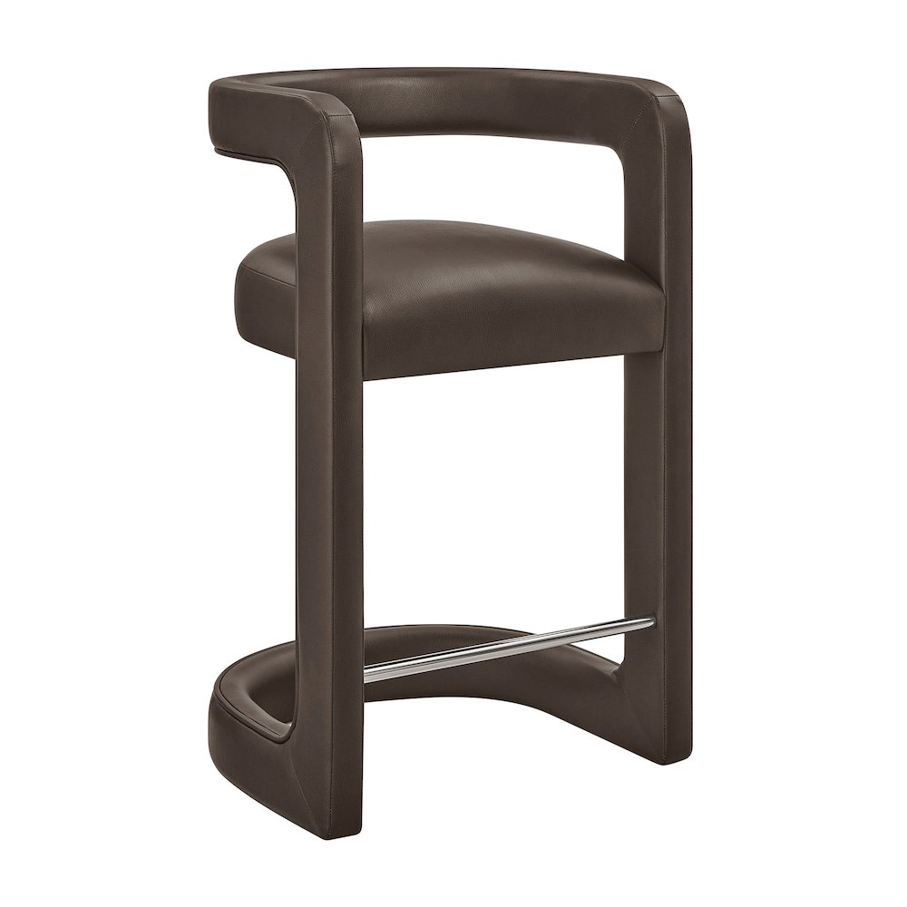 Winslow Premium Vegan Leather Counter Stool - Espresso