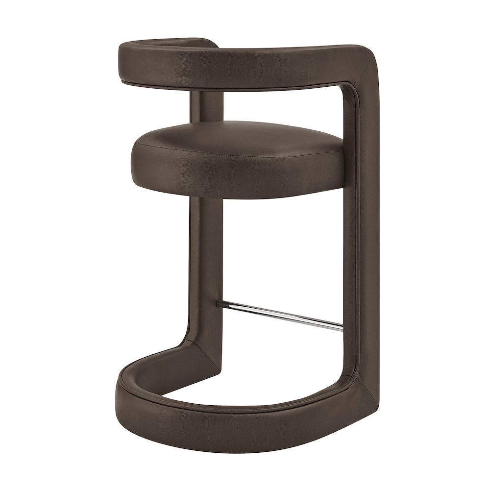 Winslow Premium Vegan Leather Counter Stool - Espresso