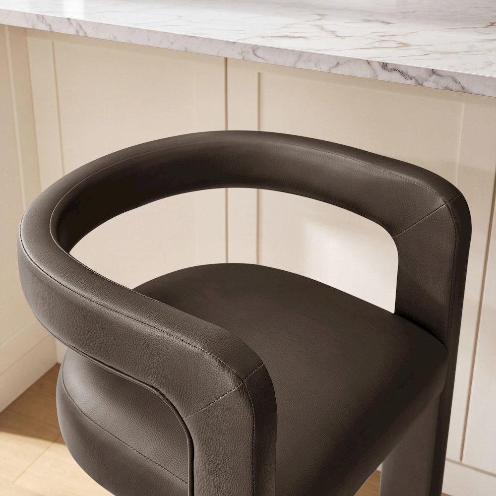Winslow Premium Vegan Leather Counter Stool - Espresso