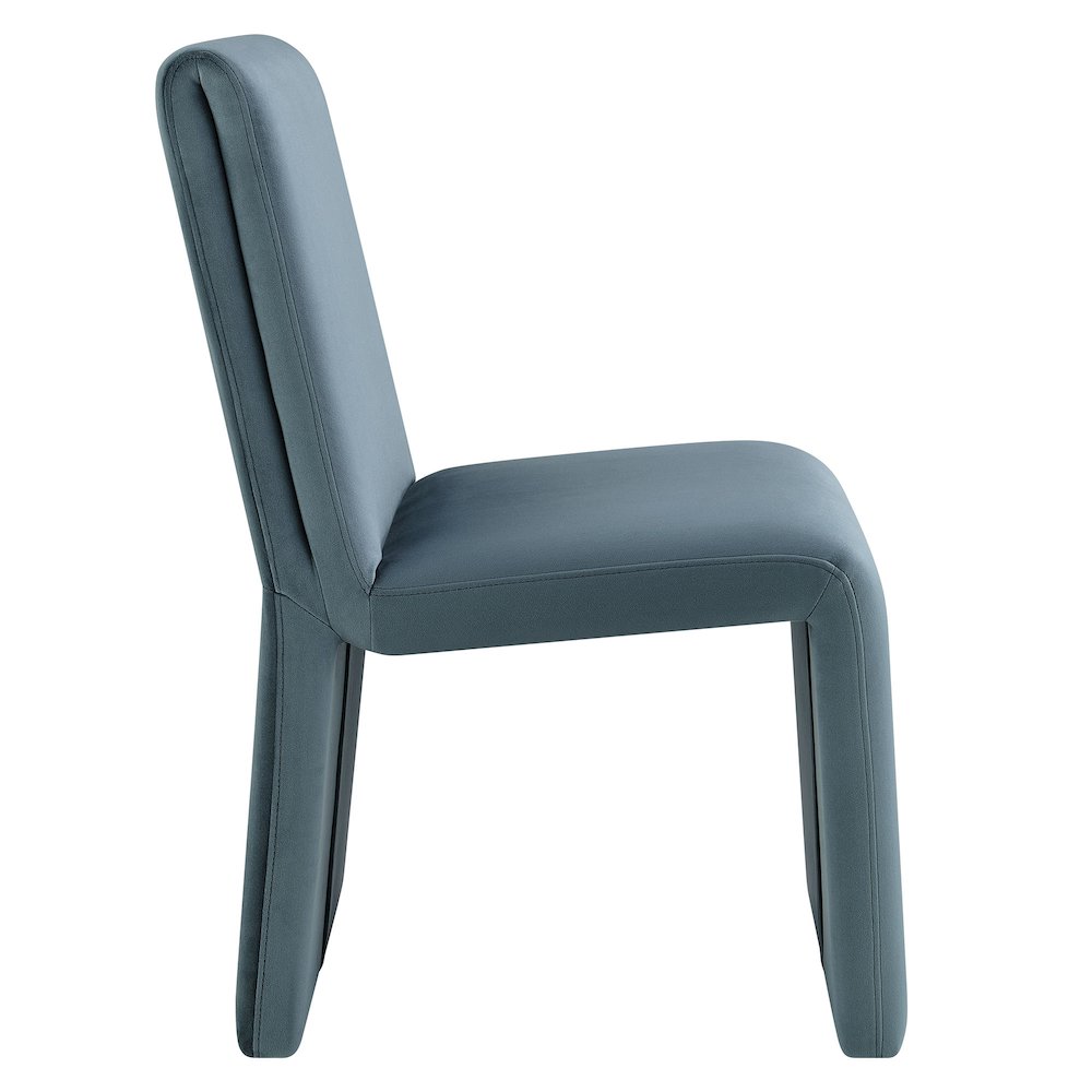 Emory Performance Velvet Dining Side Chair Set of 2 - Cadet Blue