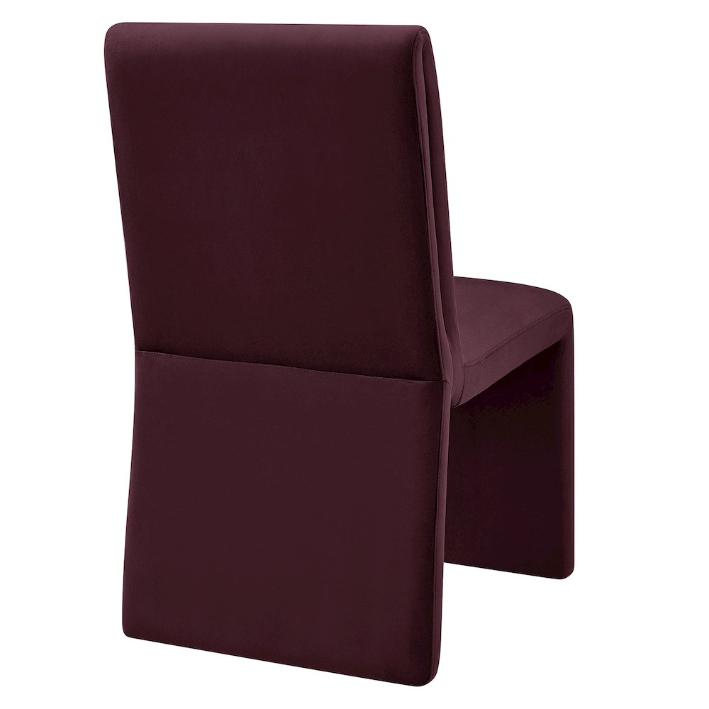Emory Performance Velvet Dining Side Chair Set of 2 - Mulberry