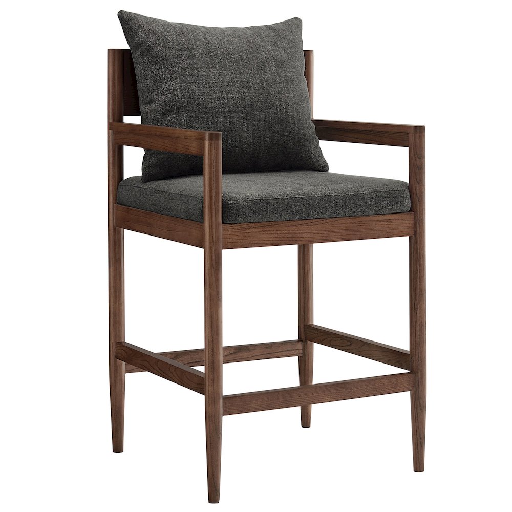 Remington Wood Counter Stool Set of 2 - Charcoal