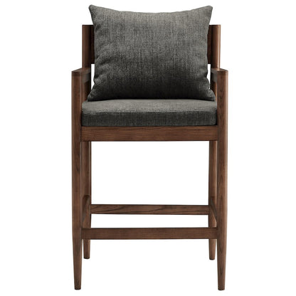 Remington Wood Counter Stool Set of 2 - Charcoal