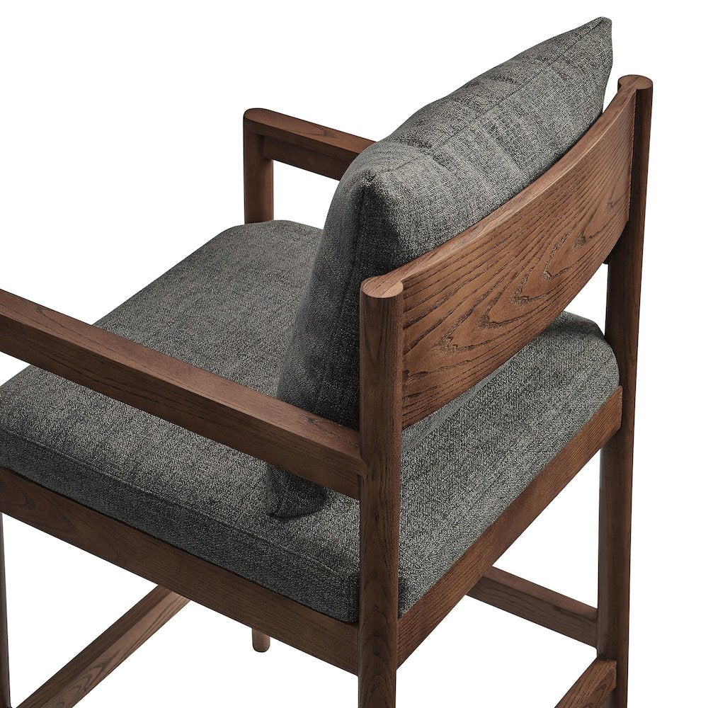 Remington Wood Counter Stool Set of 2 - Charcoal