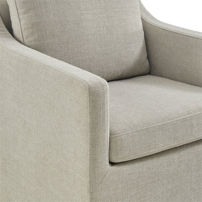 Serene Slipcovered Performance Fabric Dining Armchair - Linen