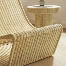 Eira Continuous Curved Natural Rattan Lounge Chair - Natural Rattan