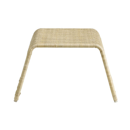 Eira Waterfall Natural Rattan Ottoman - Natural Rattan