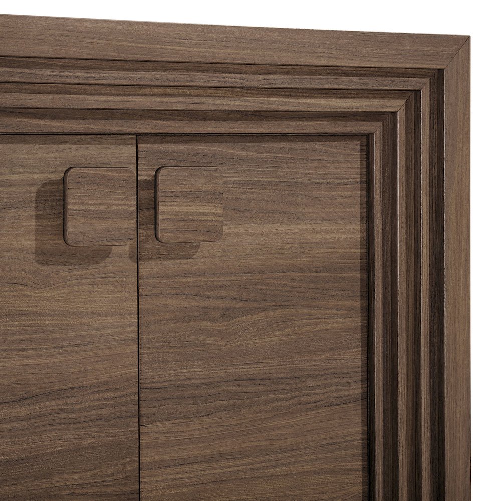 Olney 4-Door Fluted Sideboard - Walnut