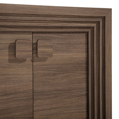 Olney 4-Door Fluted Sideboard - Walnut
