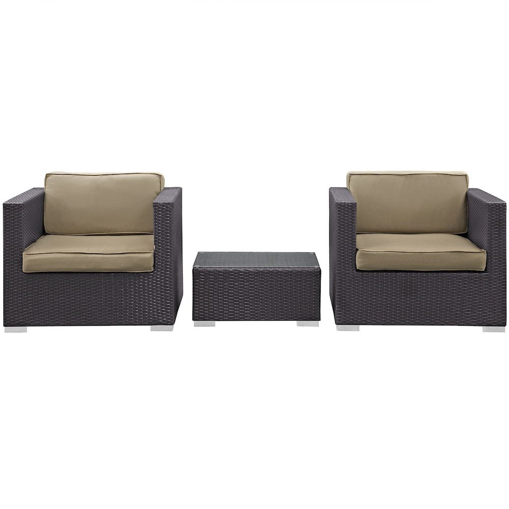 Burrow 3 Piece Outdoor Patio Sofa Set