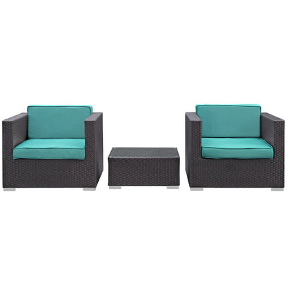 Burrow 3 Piece Outdoor Patio Sofa Set
