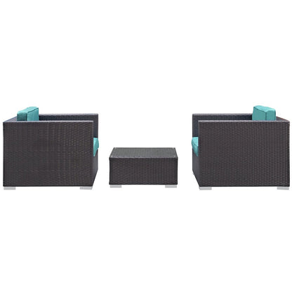 Burrow 3 Piece Outdoor Patio Sofa Set