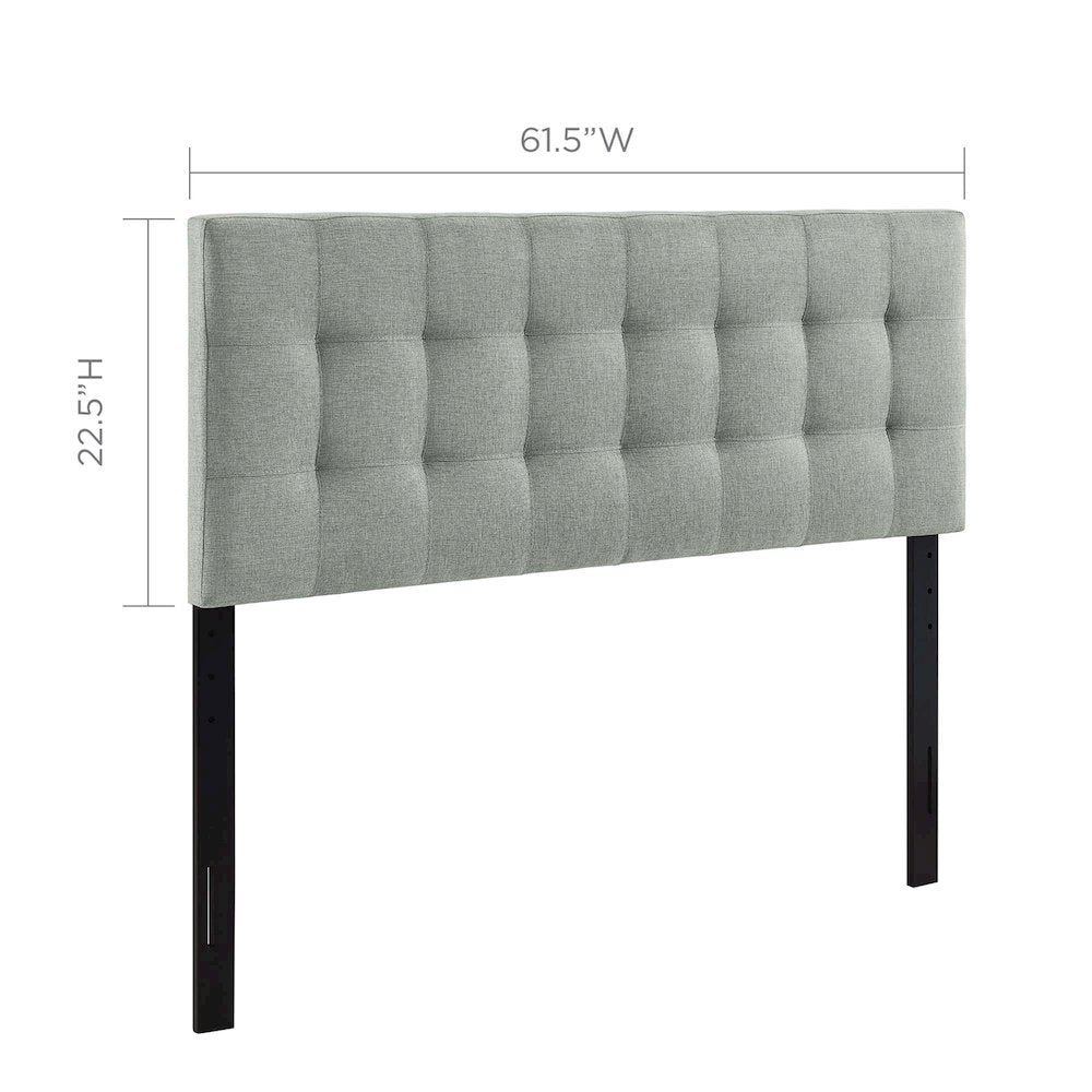 Lily Upholstered Fabric Queen Headboard