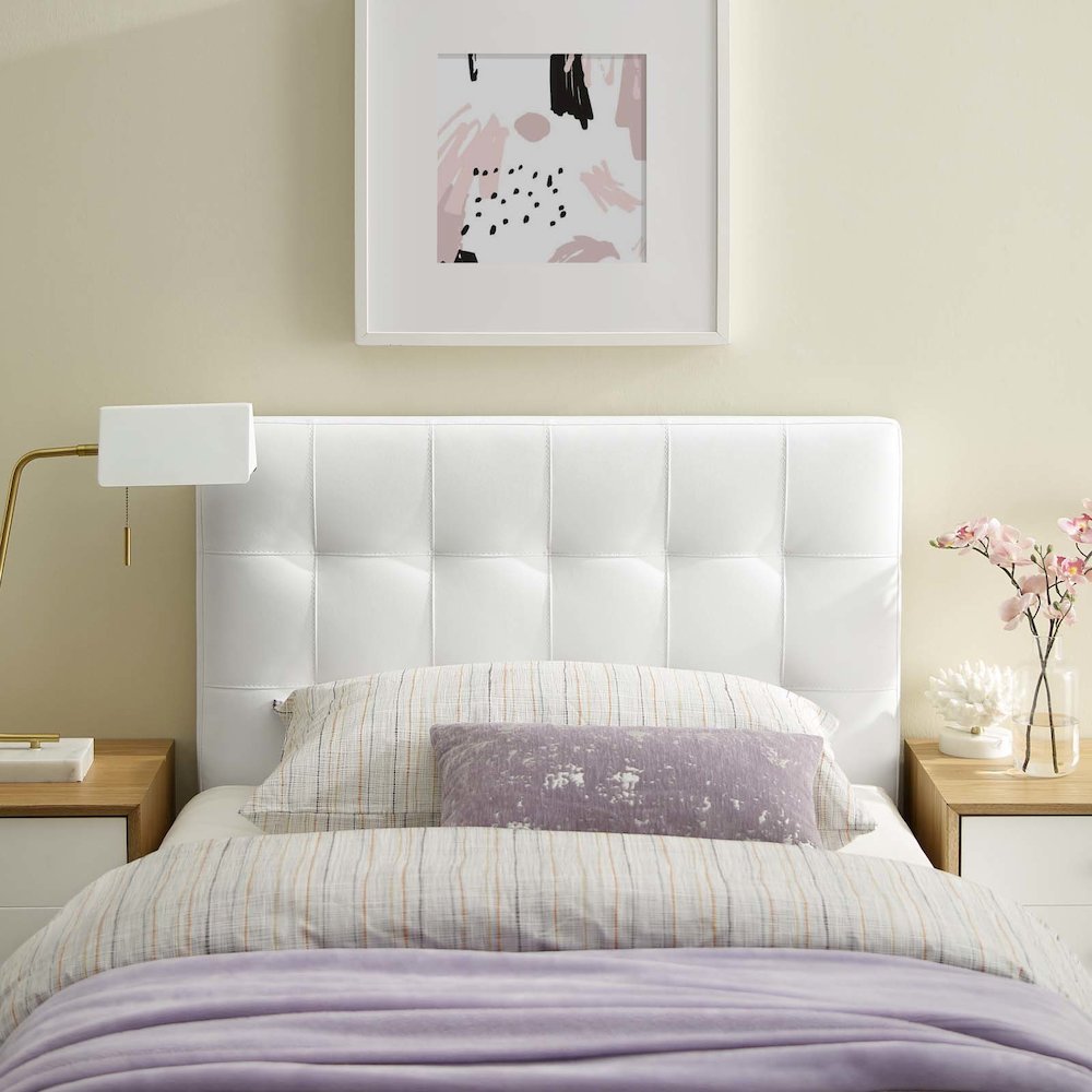Lily Upholstered Vinyl Twin Headboard
