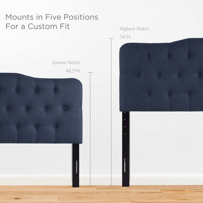 Annabel Upholstered Fabric Queen Headboard