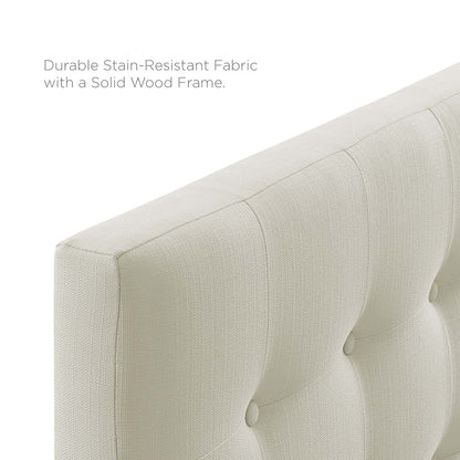 Emily Upholstered Fabric Queen Headboard