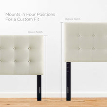 Emily Upholstered Fabric Queen Headboard