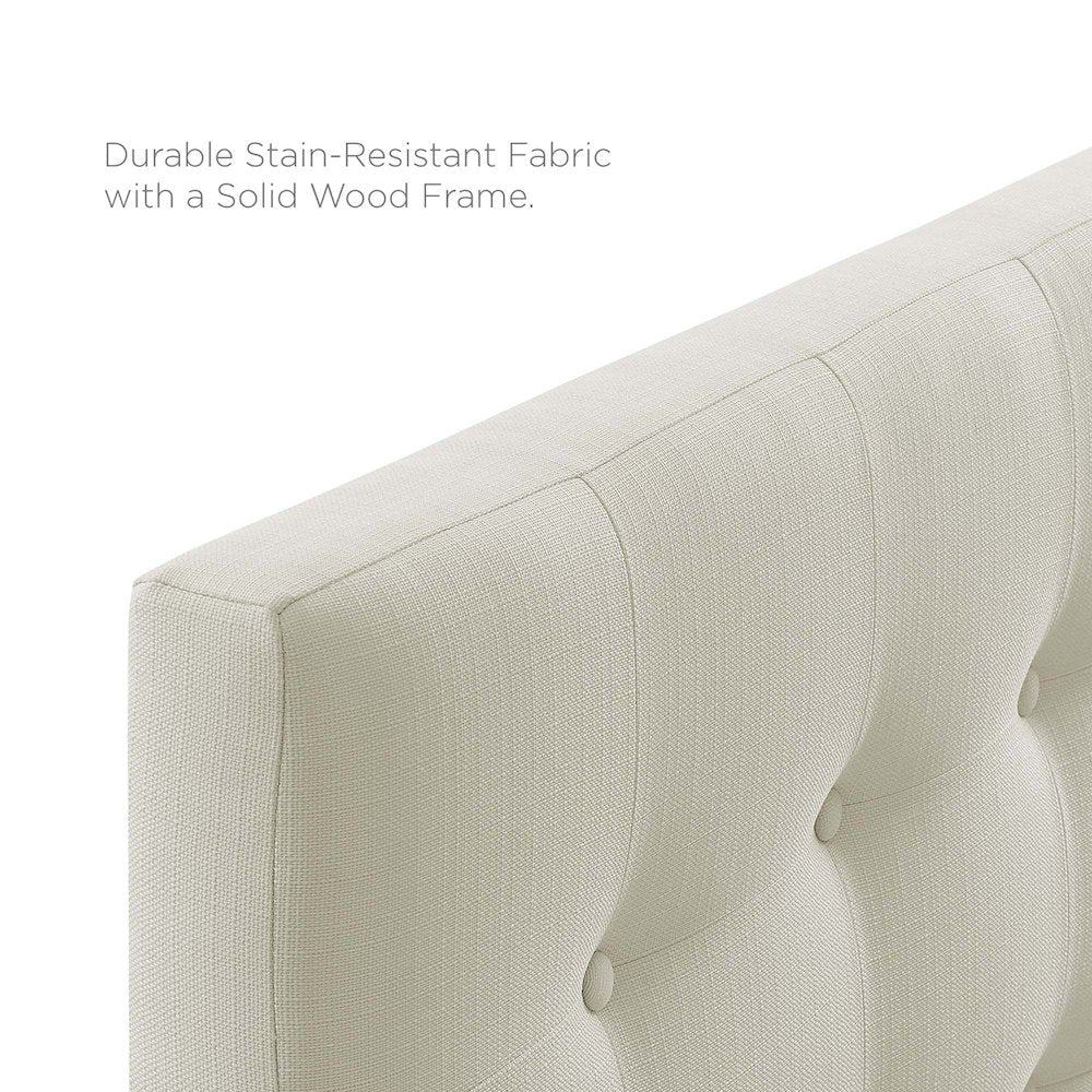 Emily Upholstered Fabric King Headboard