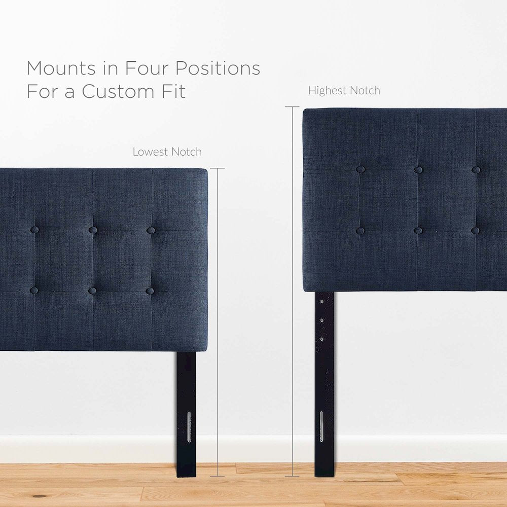 Emily Upholstered Fabric Twin Headboard