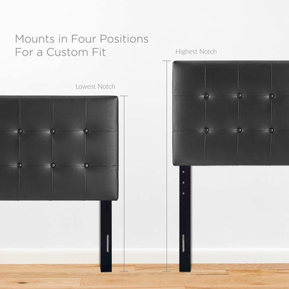 Emily Upholstered Vinyl Twin Headboard