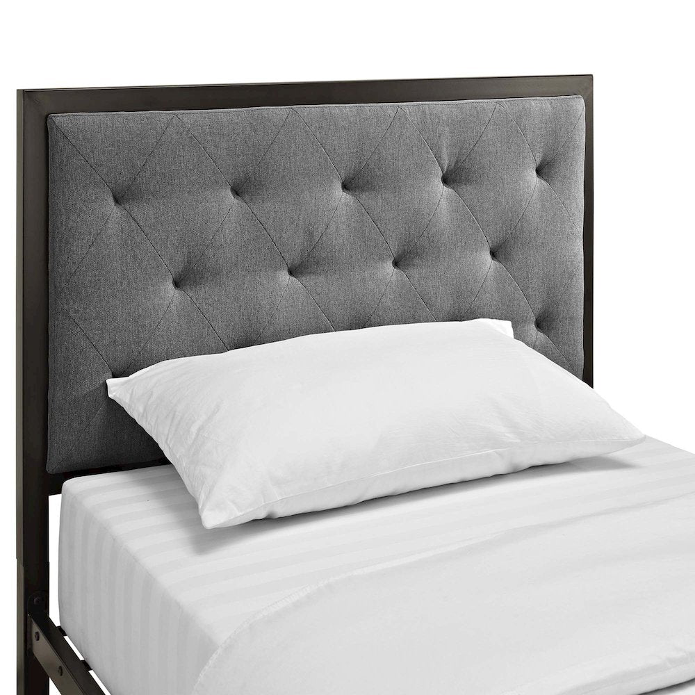 Mia Fabric Twin Bed