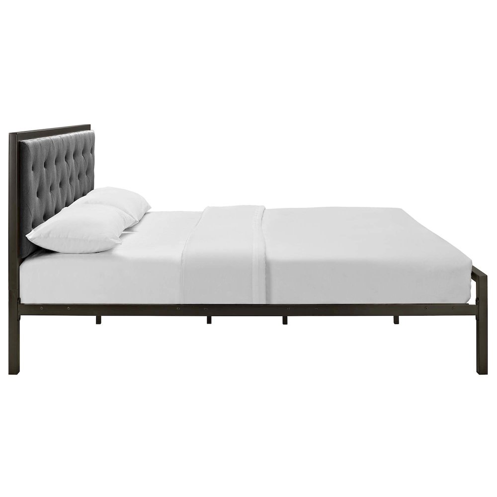 Mia Fabric Queen Bed
