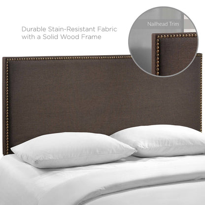 Region Nailhead Upholstered Queen Headboard