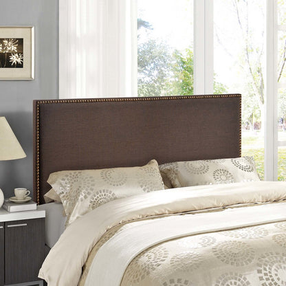 Region Nailhead Upholstered Queen Headboard