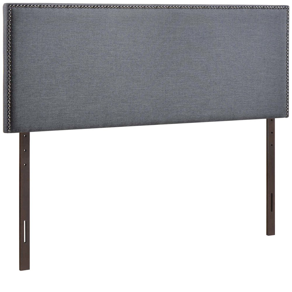 Region Nailhead Upholstered Queen Headboard