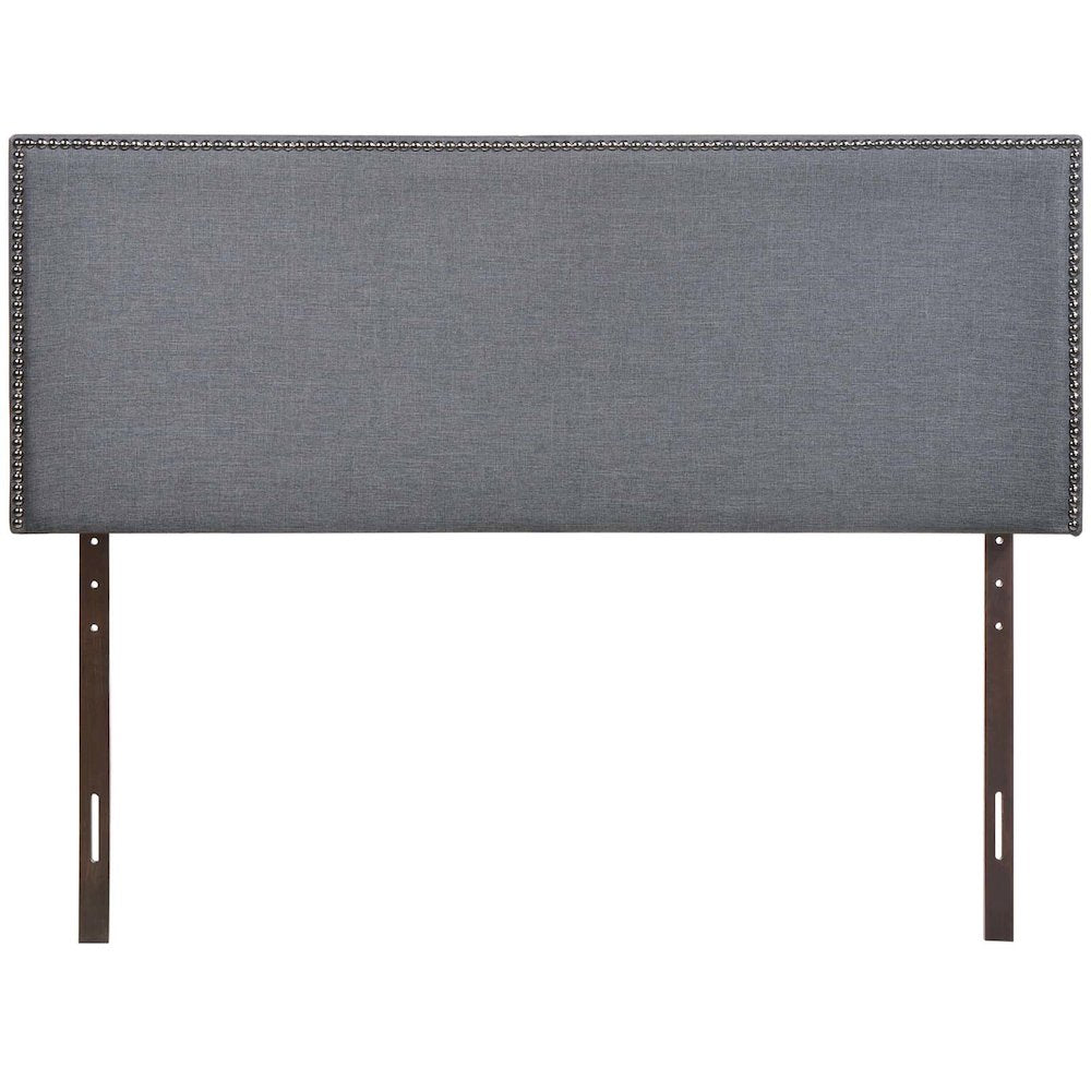 Region Nailhead Upholstered Queen Headboard