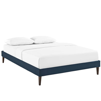 Sharon Fabric Full Bed Frame with Squared Tapered Legs