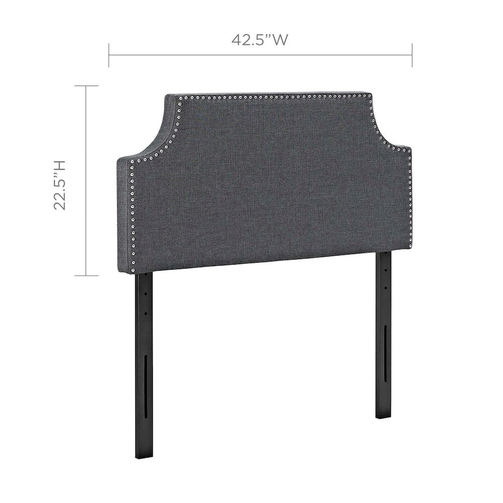Laura Upholstered Fabric Twin Headboard
