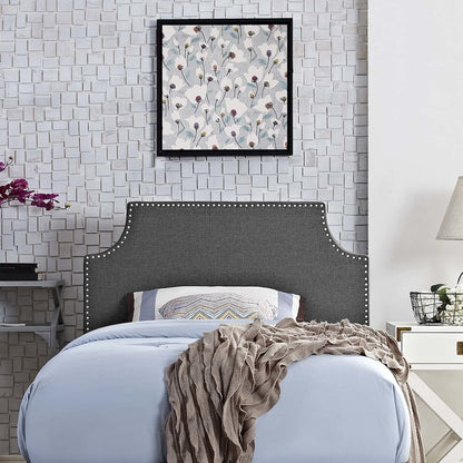 Laura Upholstered Fabric Twin Headboard