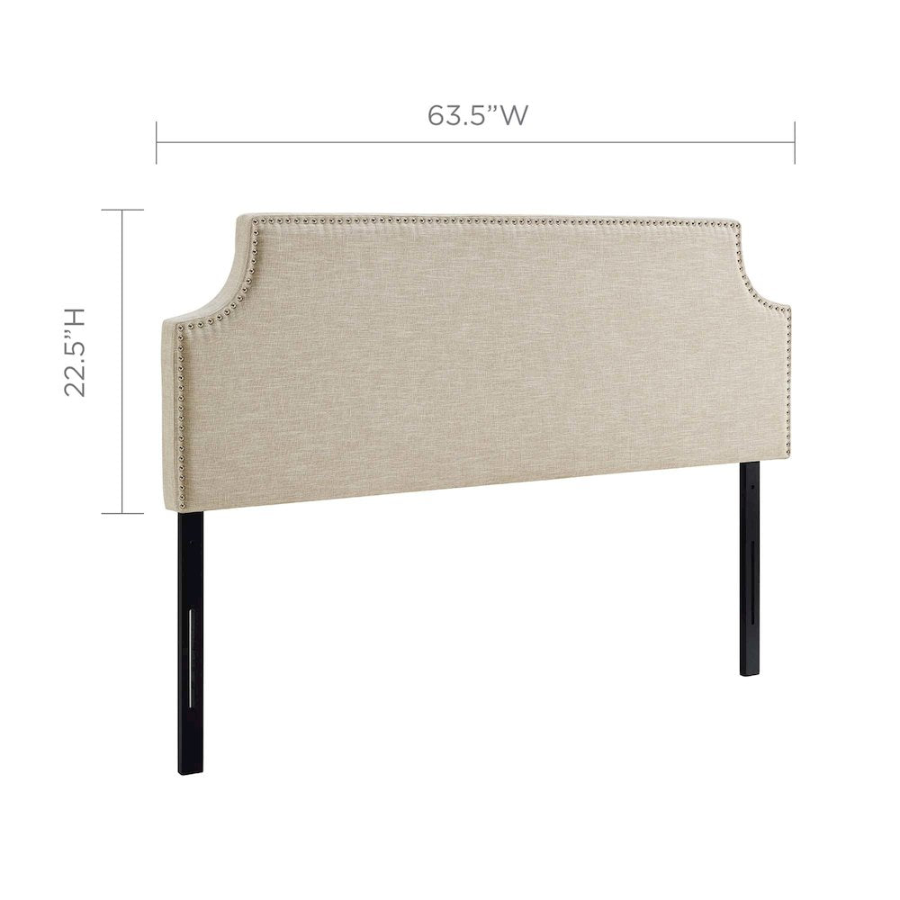 Laura Upholstered Fabric Queen Headboard