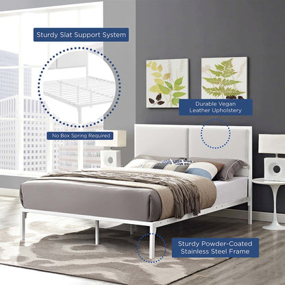 Della Vinyl King Bed