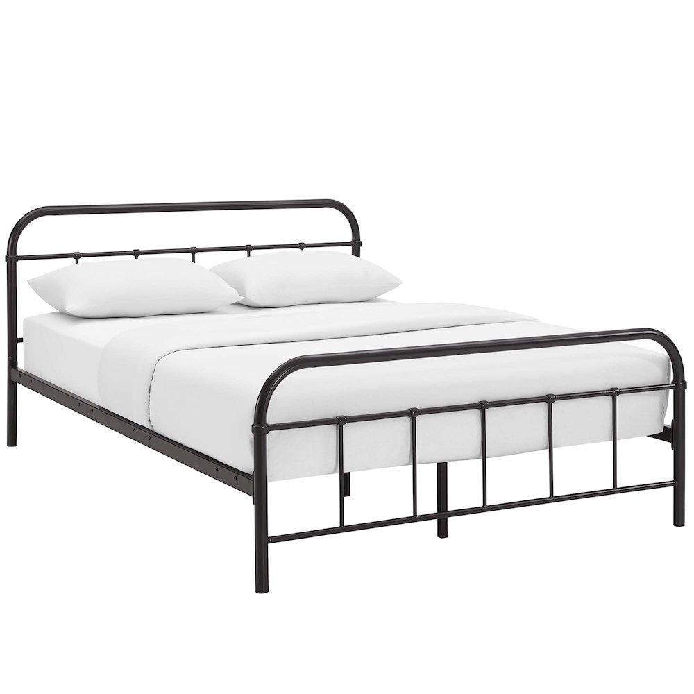 Maisie Stainless Steel Queen Bed Frame