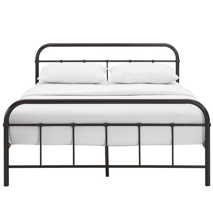 Maisie Stainless Steel Queen Bed Frame