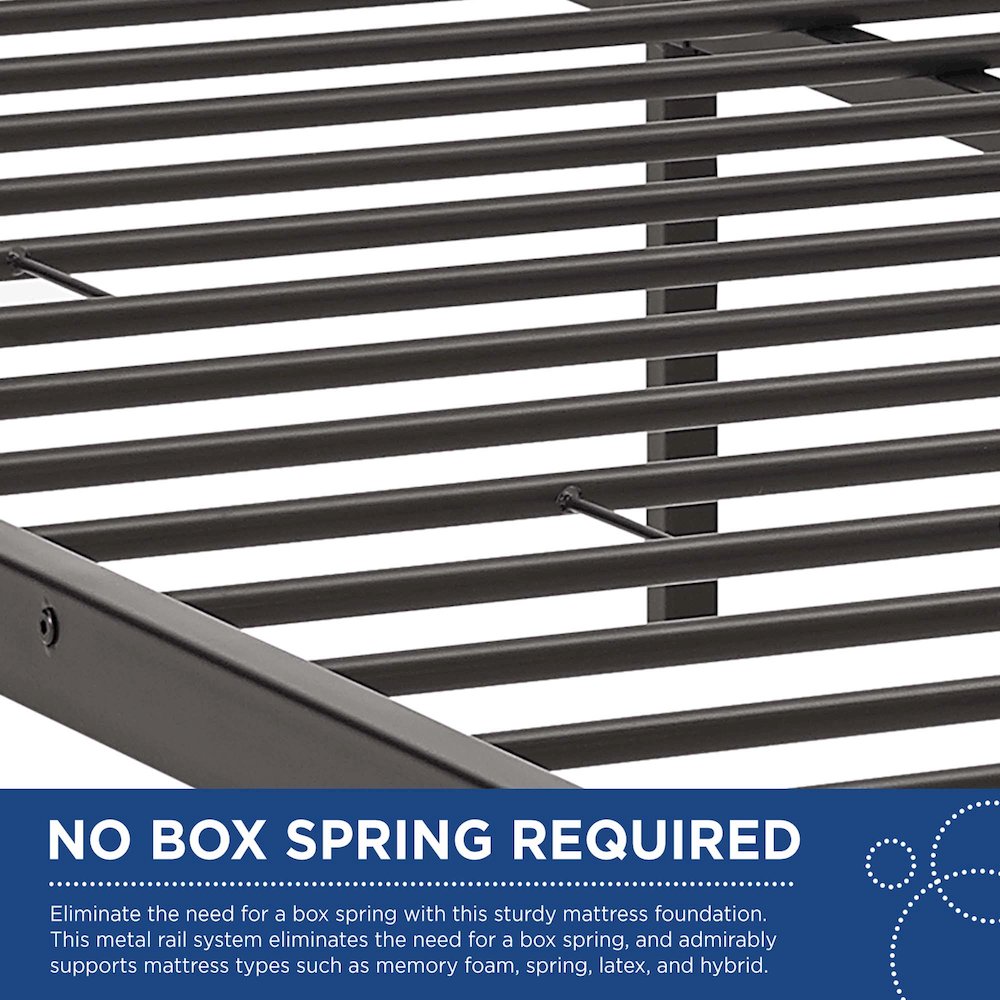 Maisie Stainless Steel Queen Bed Frame