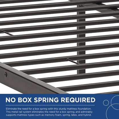 Maisie Stainless Steel Queen Bed Frame