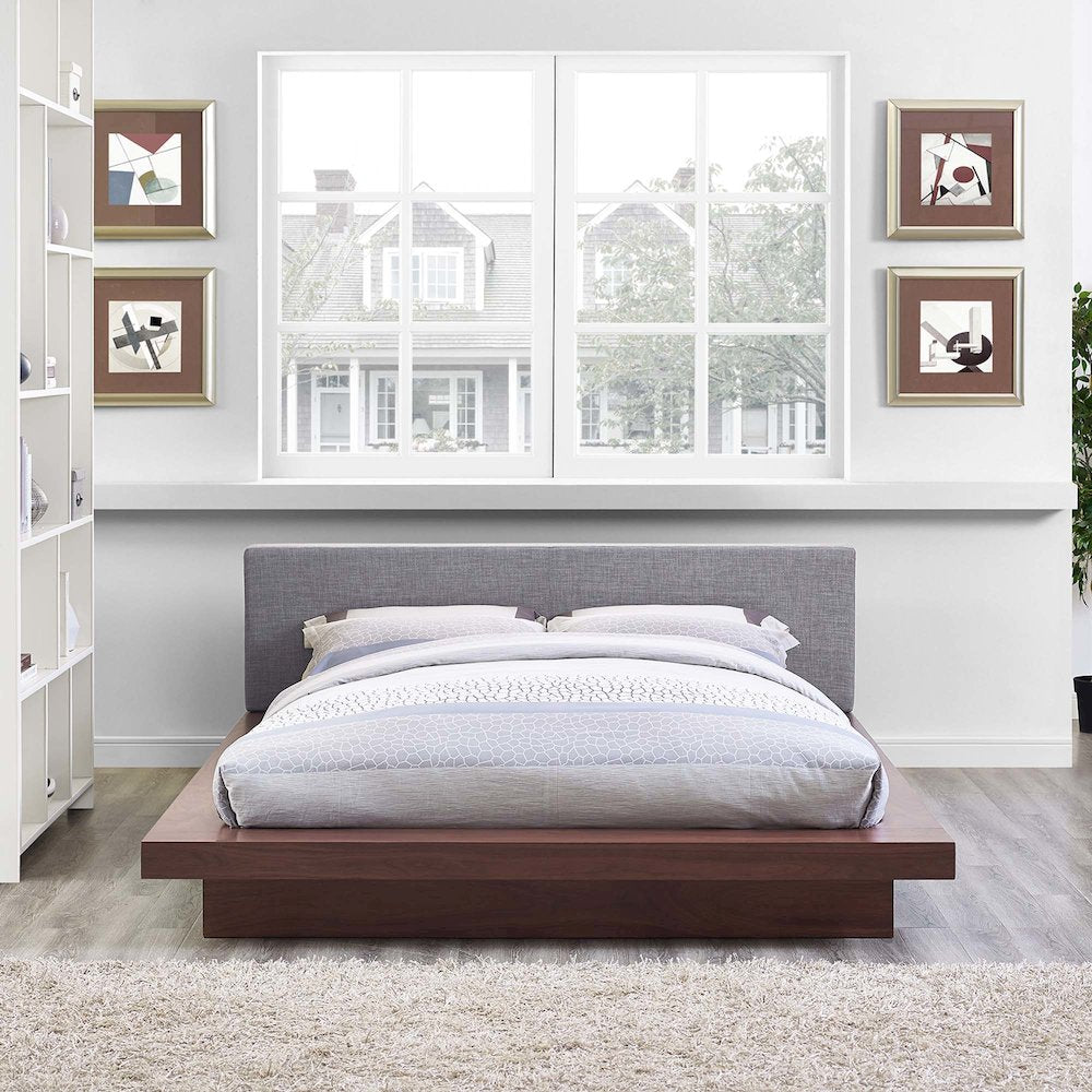 Freja Fabric Queen Platform Bed