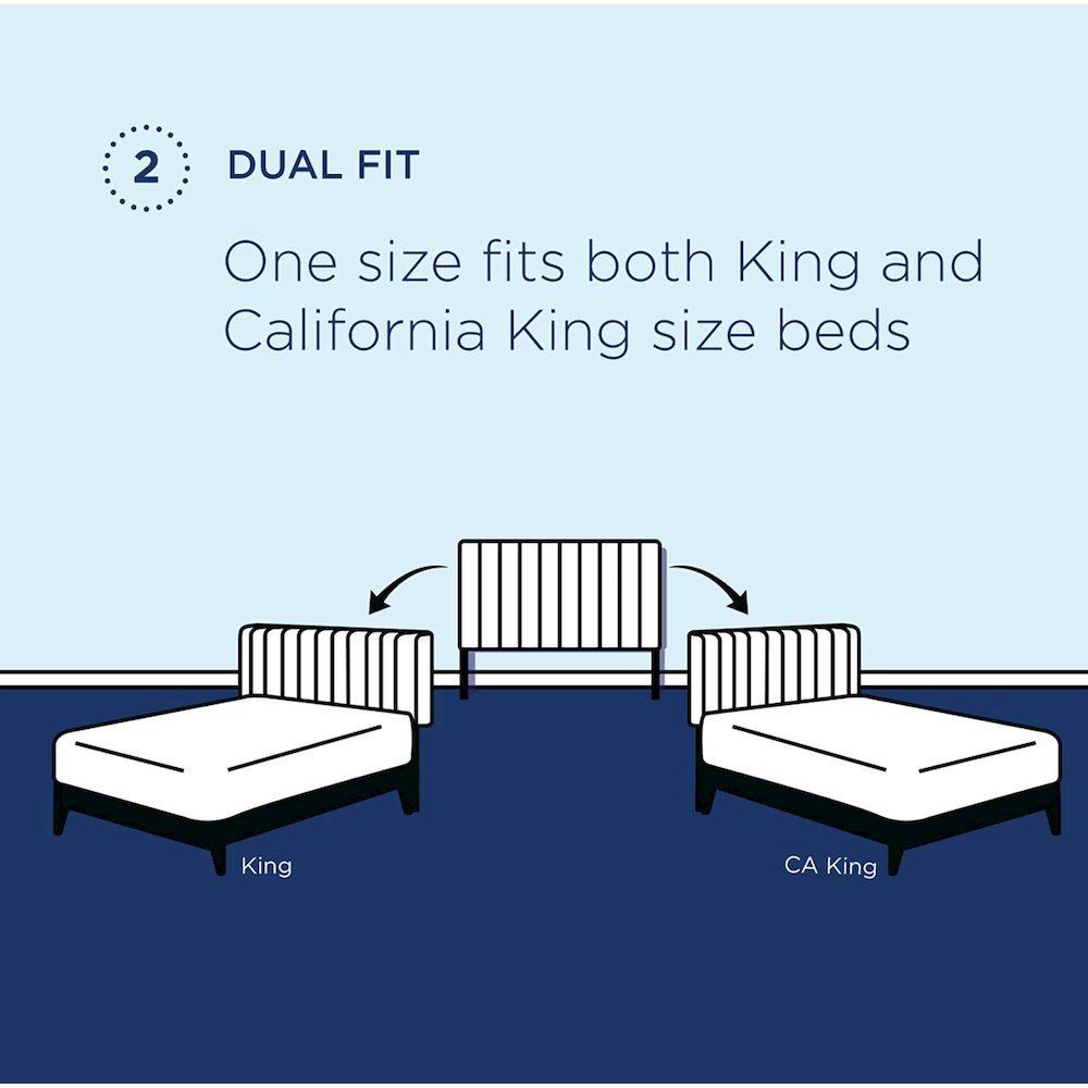 Paisley Tufted Upholstered Linen Fabric King and California King Headboard