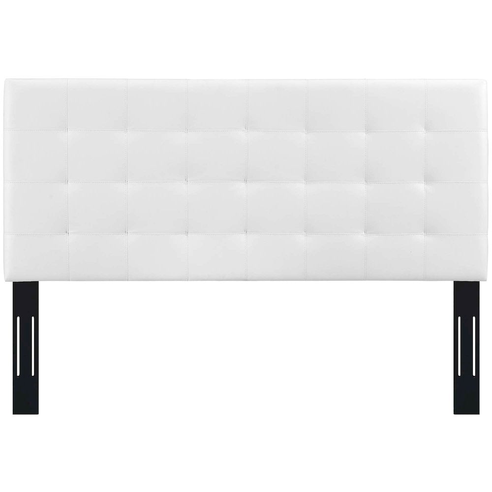 Paisley Tufted Upholstered Faux Leather King and California King Headboard