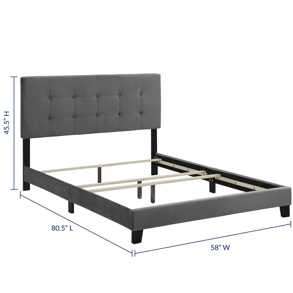 Amira Performance Velvet Full Bed