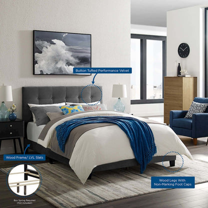 Amira Performance Velvet Full Bed