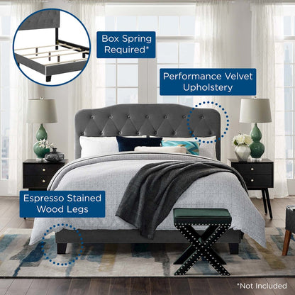 Amelia Performance Velvet Full Bed