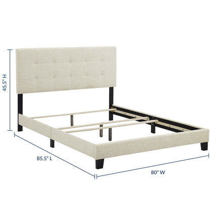 Amira Upholstered Fabric King Bed