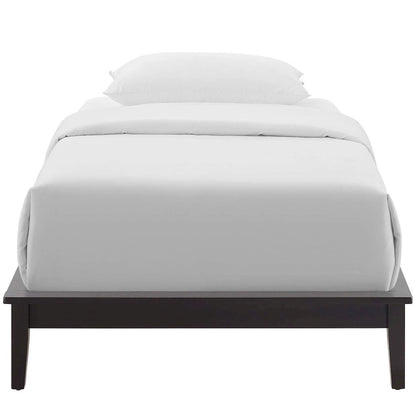 Lodge Wood Twin Platform Bed Frame
