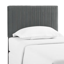 Keira Performance Velvet Twin Headboard - Gray