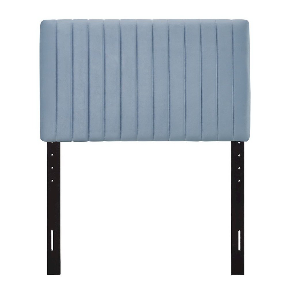 Keira Performance Velvet Twin Headboard - Light Blue